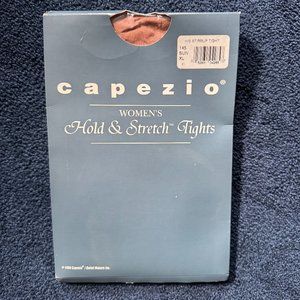Capezio NWT Women's Hold & Stretch Tights Stirrup 145 Suntan XL NIB NEW